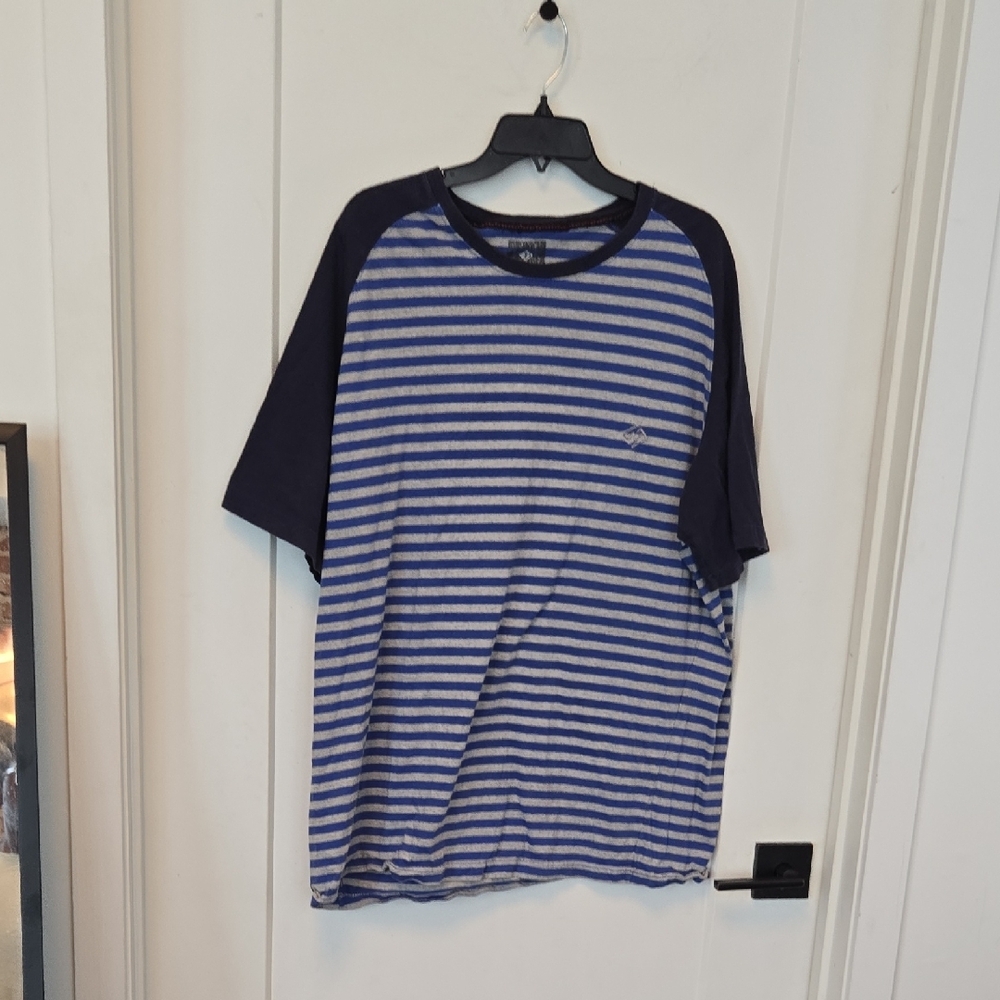 Enyce Blue and Black Short Sleeve Tees Casual Collection